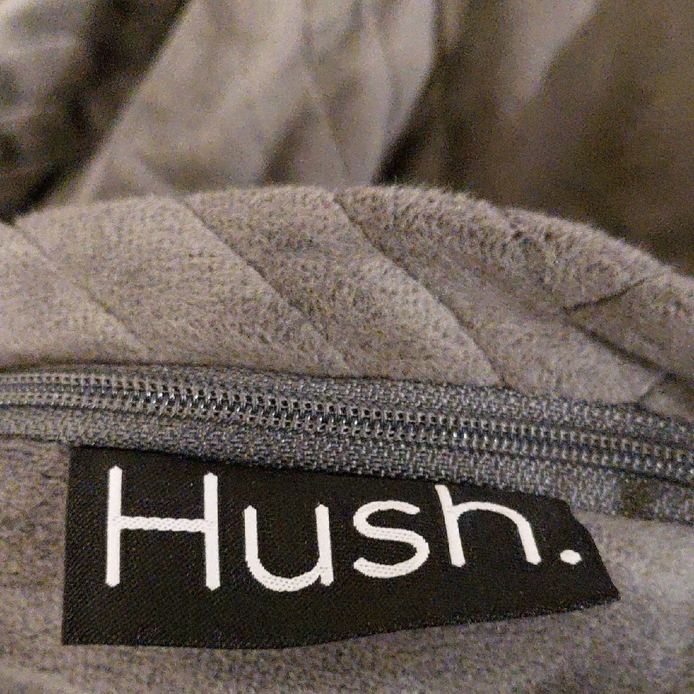 Hush Gray Quilted Velvet Duvet Cover